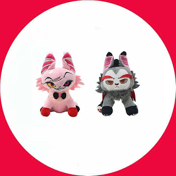 Angel Dust Plushies Leksaker, Mjuk Fylld Hazbin Hotel Karaktärsfigur Docka För Fans, Fylld Cartoon Figur Docka För Vuxna Barn Pojkar Flickor pink