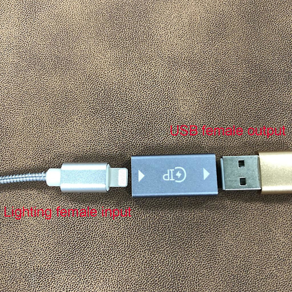 8-stifts Lightning Hon till USB 3.0 Hon Konverteringskontakt Adapter för USB-kabel USB-disk Kortläsare USB-lampa Fläkt Mer