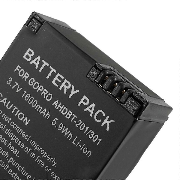 1600mAh AHDBT-201 AHDBT-301 Batteriersättning för GoPro Hero 3 3+[D]