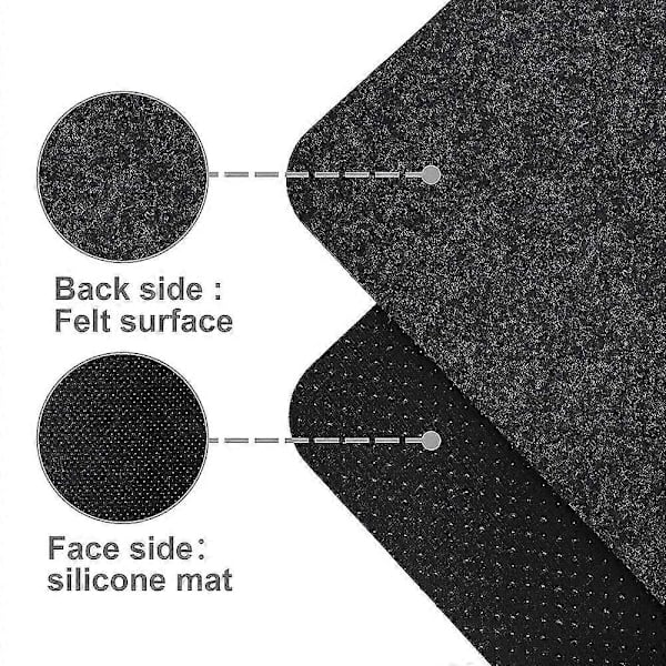 Varmebestandig Matte for Luftfrityrkoker, 2 stk Varmebestandig Pute Benkebeskytter Matte Kaffetrakter Matte