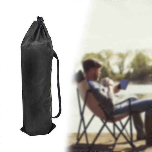 Foldbar stol opbevaringspose bærbar og holdbar[D] Black 20cmx100cm