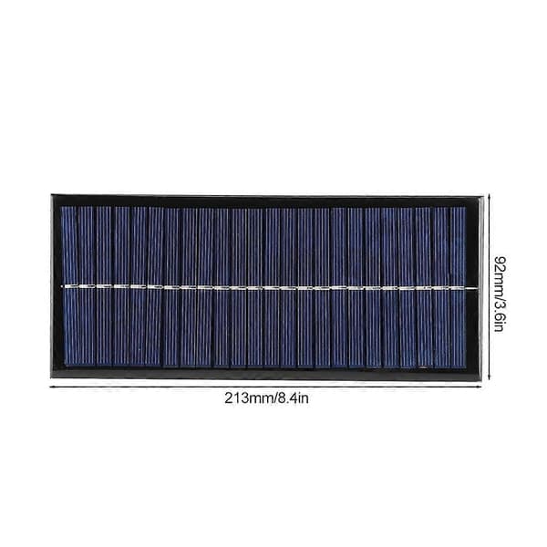 2.5W 12V DIY Polykrystallinsk Silisium Solcellepanel Lader Modul for Telefonlading[D]