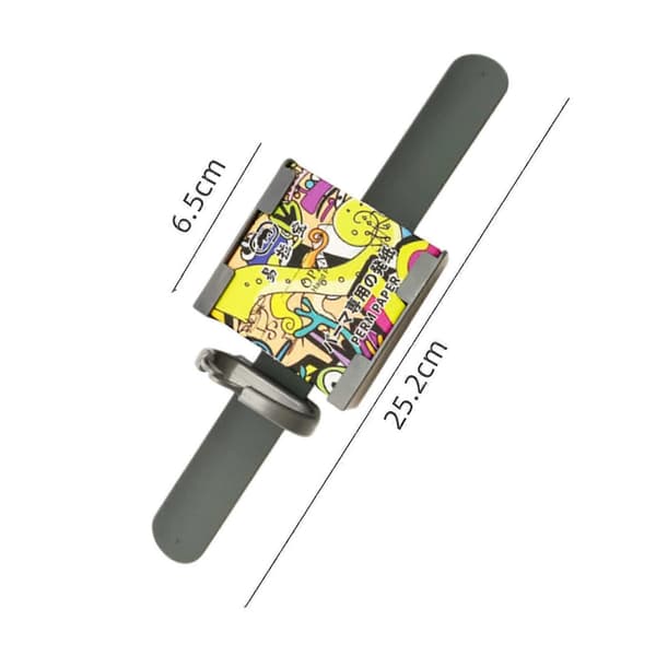 200 Stycken Permanentpapper Hårfrisering Verktyg Permanent Hår Curling Ändpapper Permanentpapper[D] with Wristband 11cmx6cm