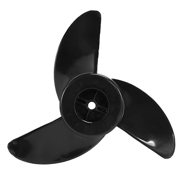 Båtmotor 3-Bladig Propeller Elektrisk Utombordare Trollingmotor Propeller och Fästmutter Marin Jolle Utombordare Black