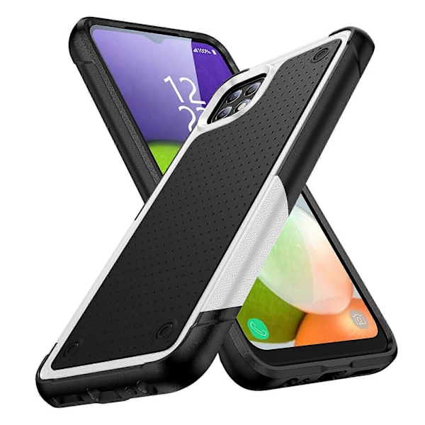 Nytt Telefonfodral för Samsung A22 5G, Dubbla Lager Skydd, Stötsäkert, Skydd för Skärm & Kamera White