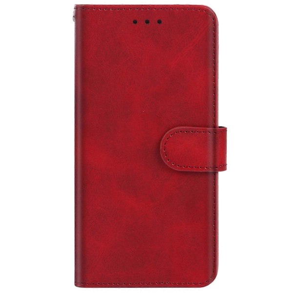 Lærtelefonveske for Ulefone Note 17 Pro Red