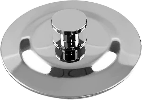 44 mm vaskprop, vaskprop i rustfrit stål til badeværelse, vaskprop med let greb til badeværelse, køkken, vask (pakke med 1) [D]