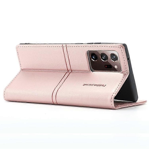 Til Samsung Galaxy Note20 Ultra Dream Magnetisk Suge Business Horisontal Flip PU Læder Etui med Holder & Kort Slot & Pung[D] Rose Gold