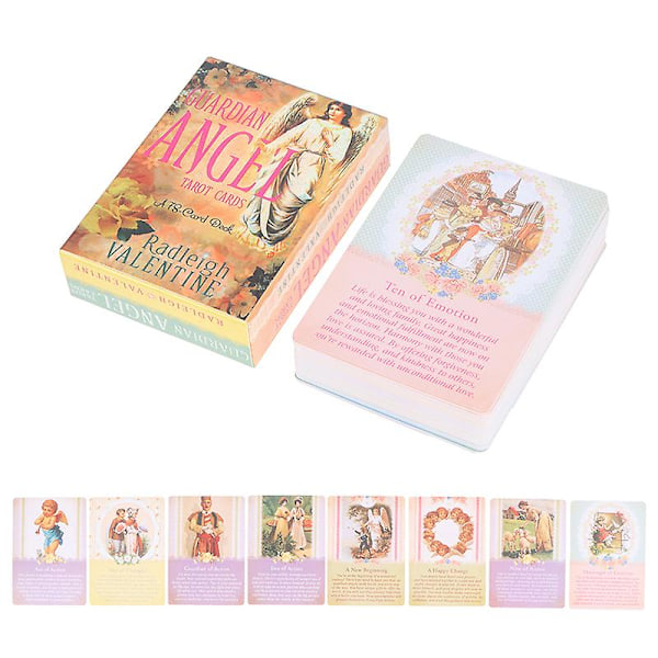 Guardian Angel Tarot- ja Oraakkelipakan - Peli Ennustamiseen ja Divinaatioon Multicolor 1 Pair