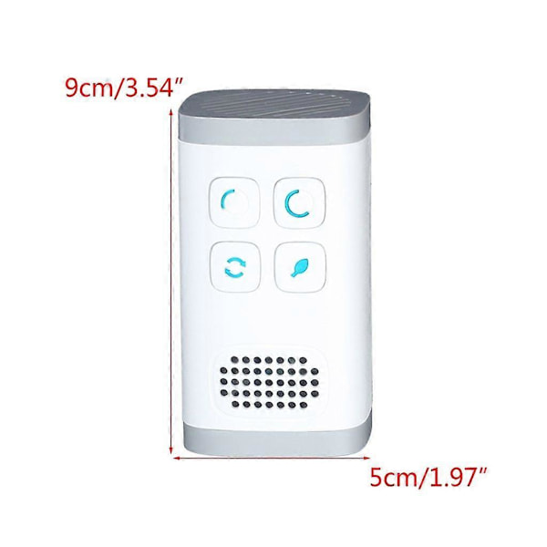 Luftjonisatorer Lukt Rök Eliminator Luftrenare Deodorant Mini Ozongenerator[D] As Picture Shown