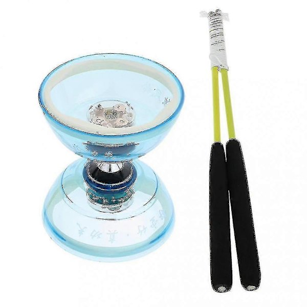 Professionell Diabolo-set med Kullager Hög Hastighet Mjuk Jonglering med Rep Hobbyer Barn Klassisk Handspel Present WAY