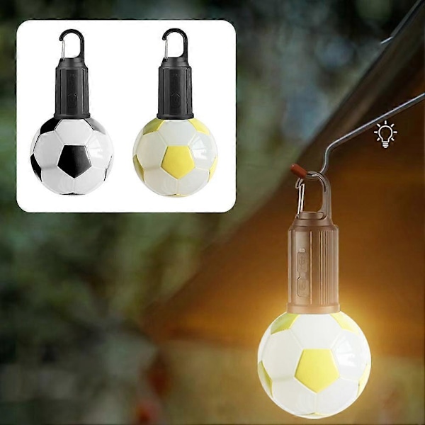 Uppladdningsbar campinglampa Retro Camping Atmosfärslampa Tältlampa Nödljus[D] Black