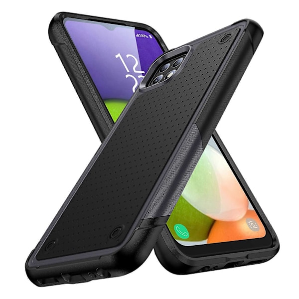 Nytt Telefonfodral för Samsung A22 5G, Dubbla Lager Skydd, Stötsäkert, Skydd för Skärm & Kamera Dark Blue