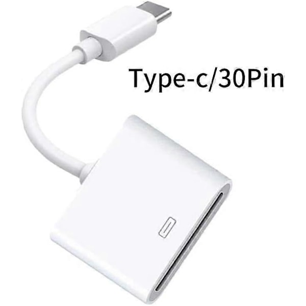 2025 Seneste model til Apple 30-pin hun til USB 3.1 Type-C USB-C synkroniserings- og dataopladningsadapterkabel[D]