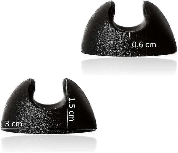 10-pack Silikon Hårnål Möbelbenskydd - Svart 10mm[D]