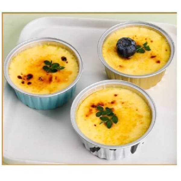 15 engangs muffinsformer i aluminium, til desserter, til hjemmelaget mat, 125 ml (D)