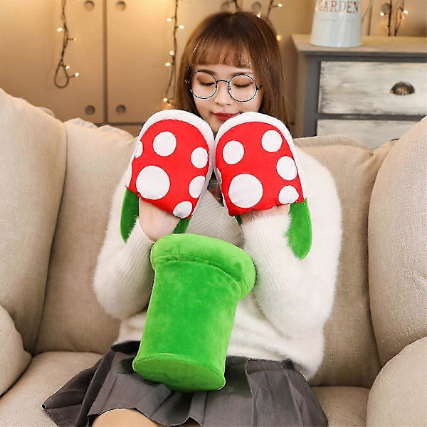 Piranha Plants Plysch Roliga Tofflor Vuxen Tofflor Skor Med Rör Krukhållare Kreativa Roliga Presenter Fk[D]