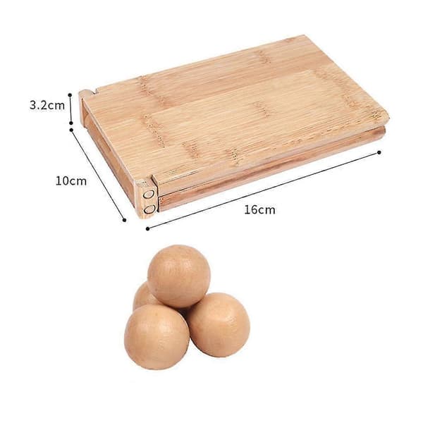 Klassisk foldbart mancala brætspil i træ, strategispil, nem opbevaring [D]