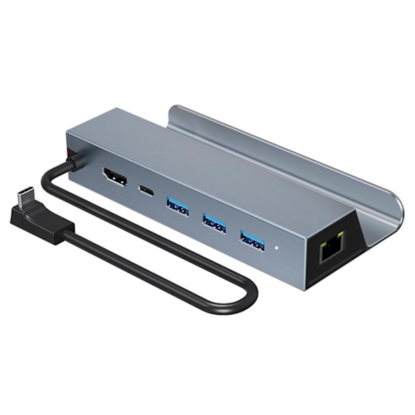 Dokkingsstasjon for Steam Deck ROG Ally Type-C til HDMI 60Hz US3.0 100W Rask lading 6-i-1 USB-dock