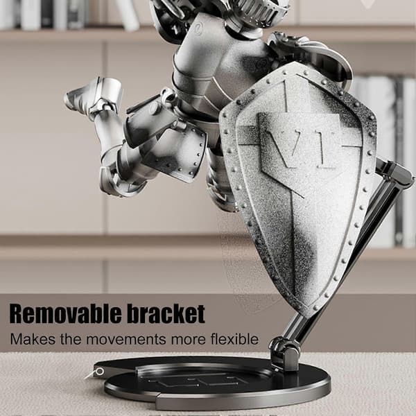 Actionfigur Flerledad Medeltida Riddare Helkroppsmodell Flexibel Staty Rörlig Figur med 360 Grader (D) B
