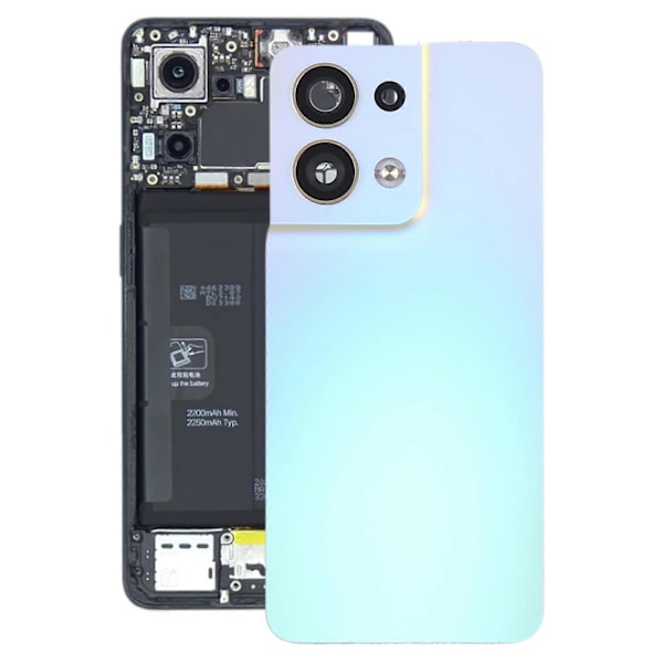 Original Batteri Deksel med Kameralinse for OPPO Reno8 5G Pink