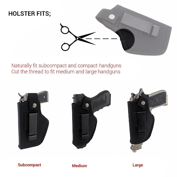 Skjult Bærende Holster Talje Pistols Elastisk Holder