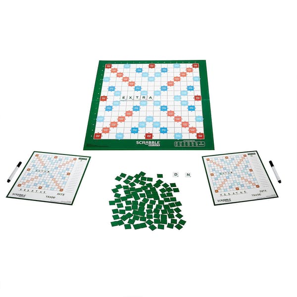 Spel Scrabble Korsord Duplicera Ordbildande Brädspel[D]
