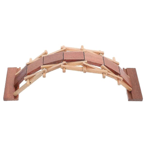 Børn Pædagogisk Træ Buebro DIY Samlesæt Legetøj [D] 36x12.5x10CM
