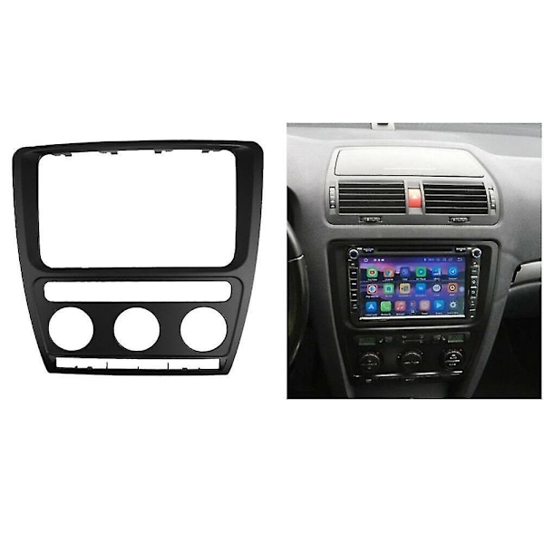 Radiopanel Dash Fascia Plattramme Bilstereo Omklädningsram Facia Trim För Octavia (automatisk Ai