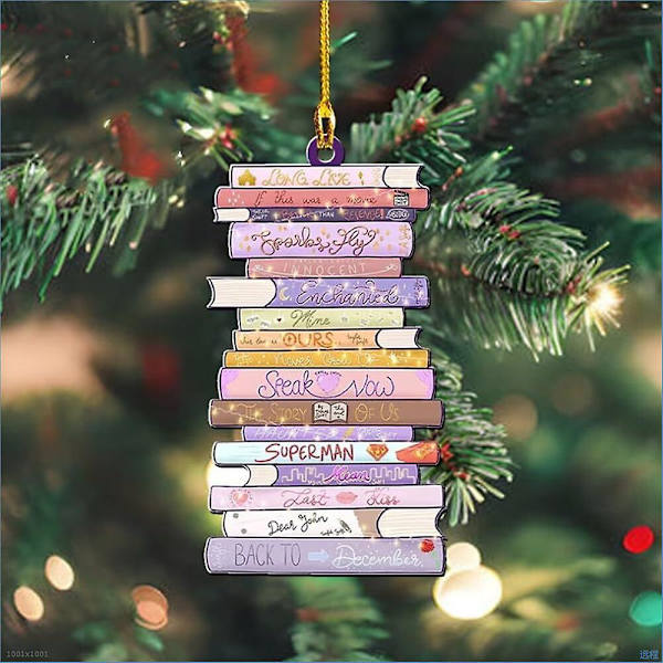 Hengende anhengsdekorasjon inspirert av Taylor Swift - Julepynt til juletreet, julefest, kreativ gave til Swiftie-fans
