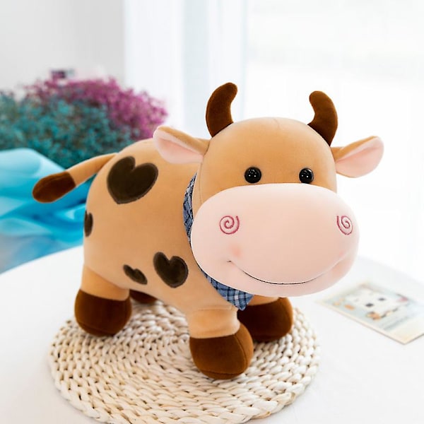 Cow Stuffed Animals, Cute Cow Plush (brown)