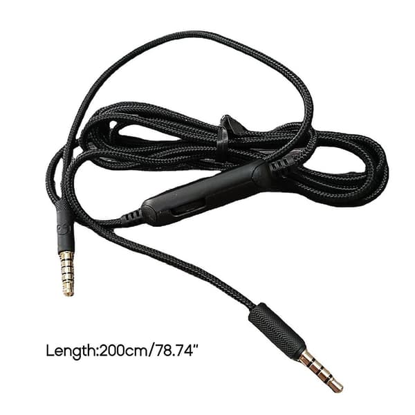 3,5 mm lydkabel til G433 233 Gpro Pro X Gaming HeadSET 3,5 mm stik [D] Black