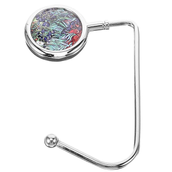 Handväskkrok för handväskor och studentryggsäckar i silverfärg med kompakt storlek för inom- och utomhusbruk 1 st [D] Silver 10x7cm