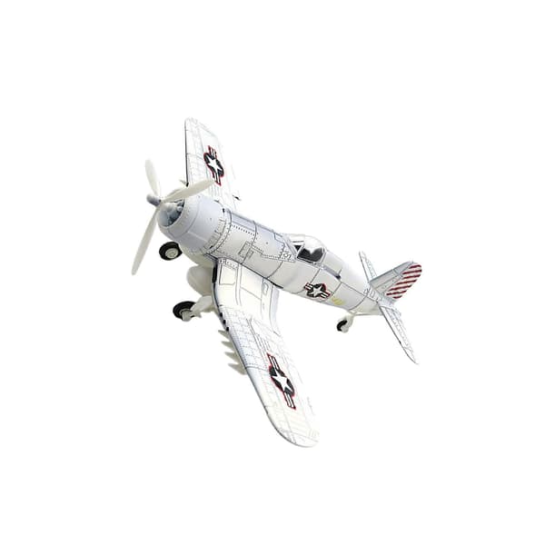 1:48 Fighter Byggesæt Ornament Let at samle DIY Fly Håndværk[D] white