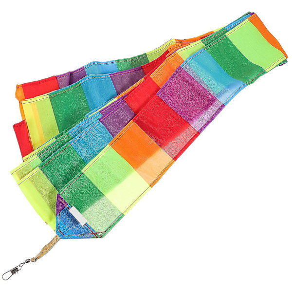 Värikäs leija pitkä häntä leija pääty nauha leija lisävaruste streamer tee-se-itse leija nauha koriste [D] As Shown 1500X8cm