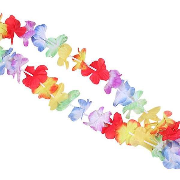 10 st Hawaiian Blomsterleis Garland Halsband Maskerad Hawaii Strand Kul