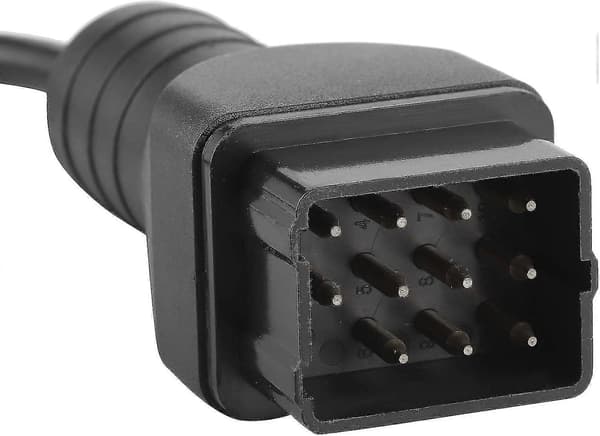Bil Diagnosticeringskabel 12 Pin til 16 Pin OBD2 Konnektor Adapter Forlænger Bil Tilbehør til Renault[D]