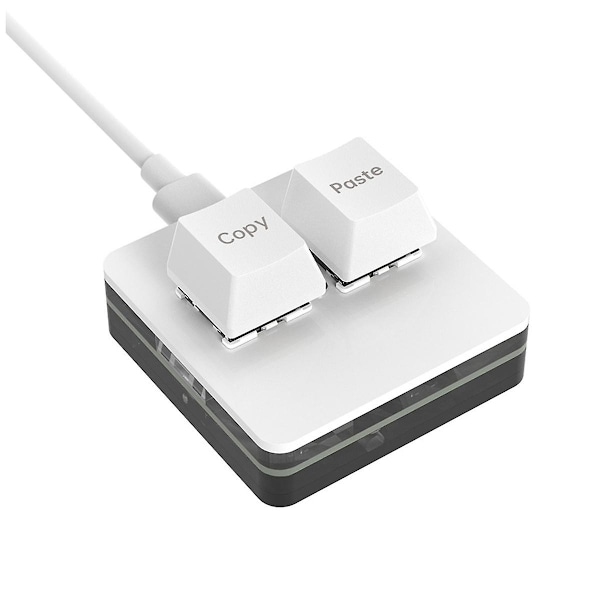 Anpassat Mini-tangentbord med 2 RGB-tangenter för makro, OSU-tangentbord, programmerbart mekaniskt tangentbord för spel och arbete