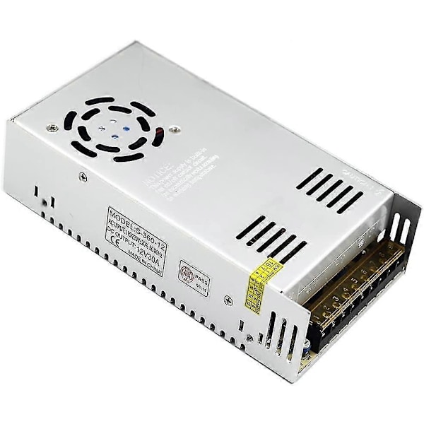 12V 30A DC Universal Reguleret Switching Strømforsyning 360W - Høj Effektivitet, Pålidelig Ydeevne