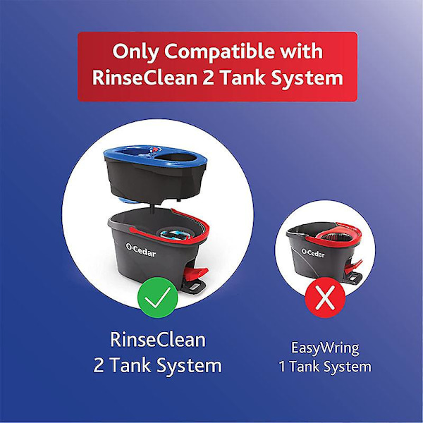 Dww - 2 kpl vaihtopyyhkeitä, yhteensopivia O-Cedar EasyWring RinseClean -pyörivän mopin kanssa