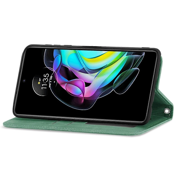 Fodral för Motorola MOTO Edge 20 Magnetiskt Stängande Läderplånboksfodral Housse Etui Stötsäkert -