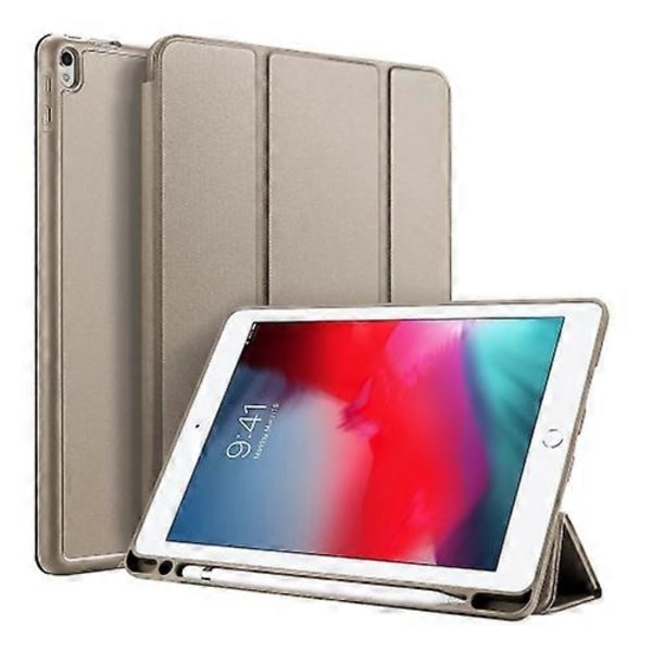 DUX DUCIS OSOM SERIES Tredelt Horisontal Lommeveske i Lær med Penneholdere for iPad Pro 10,5 tommer / Air 3 2019 Gold