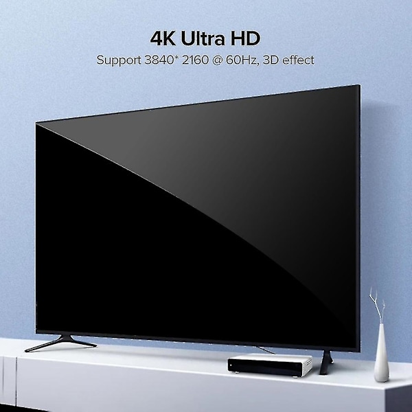 4k@60hz HDMI-kompatibel til HDMI/mini HDMI/ Micro HDMI/spiralformet Forlængerkabel