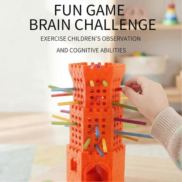 Stick Pull Game Ball Drop Toy Barnespill Strategisk Tenkning Finmotorikk Hånd-øye-koordinasjon (D) A