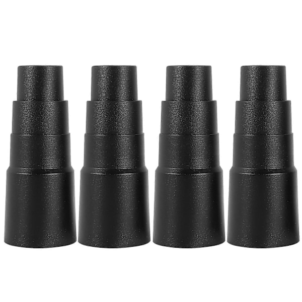 4 stk. Vakuumslange Adapter, Universal Vakuumslange Reducer Slange Adapter til Vakuumslange Slangeforbindelse black