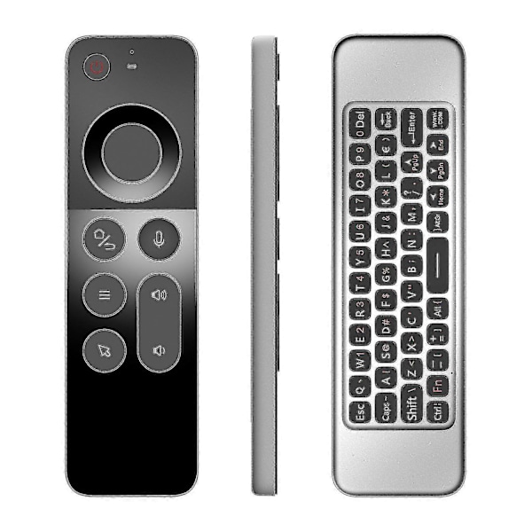 W3 Air Mouse 4-in-1 W3 Äänikaukosäädin 2.4g Langaton Kaukosäädin Nvidia Shieldille/Android TV Boxille/PC:lle/Projektorille/HTPC:lle/Kaikille
