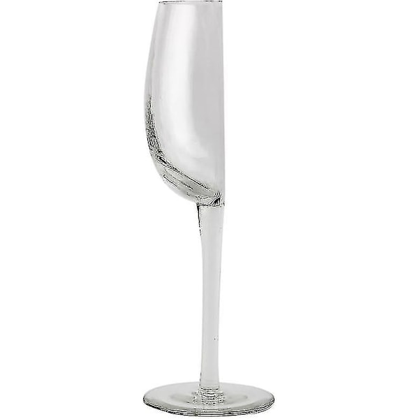 Halv Vin Glas Kristallglas Som Genomtränger Glaset