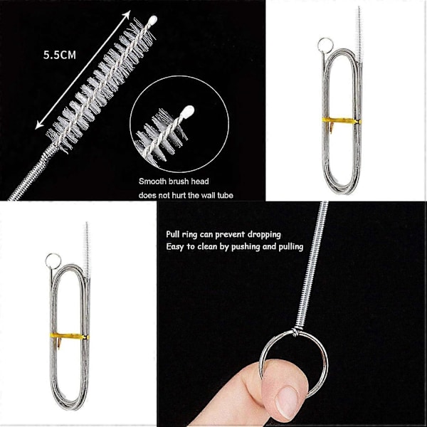 2-pack 152 cm lång piprensare flexibel rörrengöringsborste kylskåpsrengöring [D]