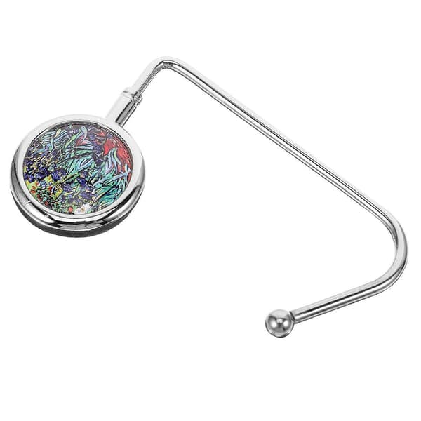 Handväskkrok för handväskor och studentryggsäckar i silverfärg med kompakt storlek för inom- och utomhusbruk 1 st [D] Silver 10x7cm