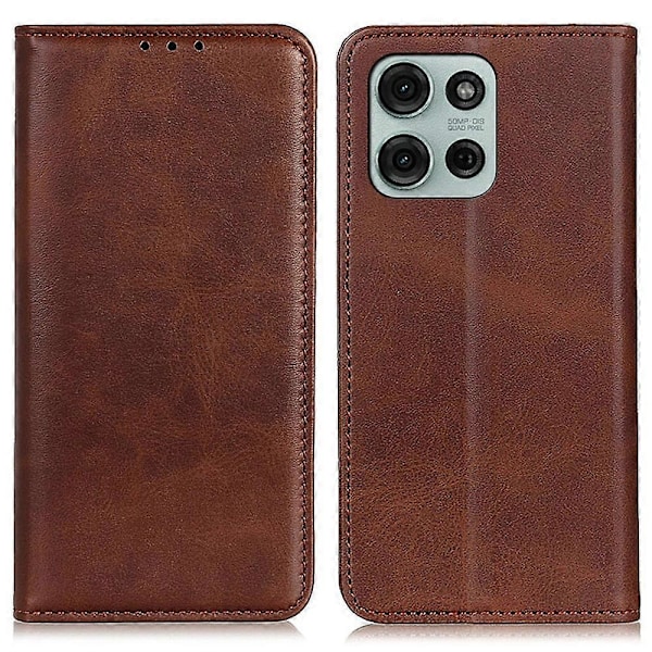 Fodral för Motorola Moto G75 5G - Split Läder Flip Wallet Telefonfodral